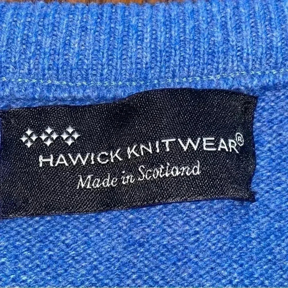 HAWICK Knitwear Mens 100% Wool Pullover Vest Size XL Made in Scotland - Picture 5 of 7